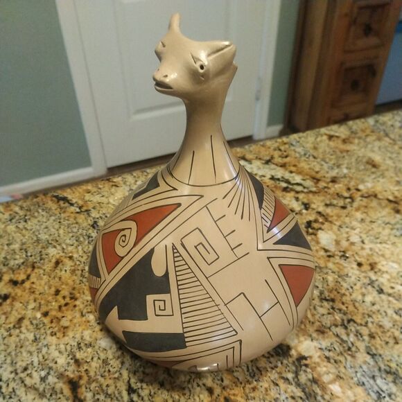 Stunning Vintage Mata Ortiz Mexico Pottery by Celia Lopez - Picture 2 of 11